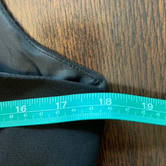 AGB Formal Sheer Cocktail Black Dress Women's size 6 V Neck Sleeveless - Picture 9 of 9